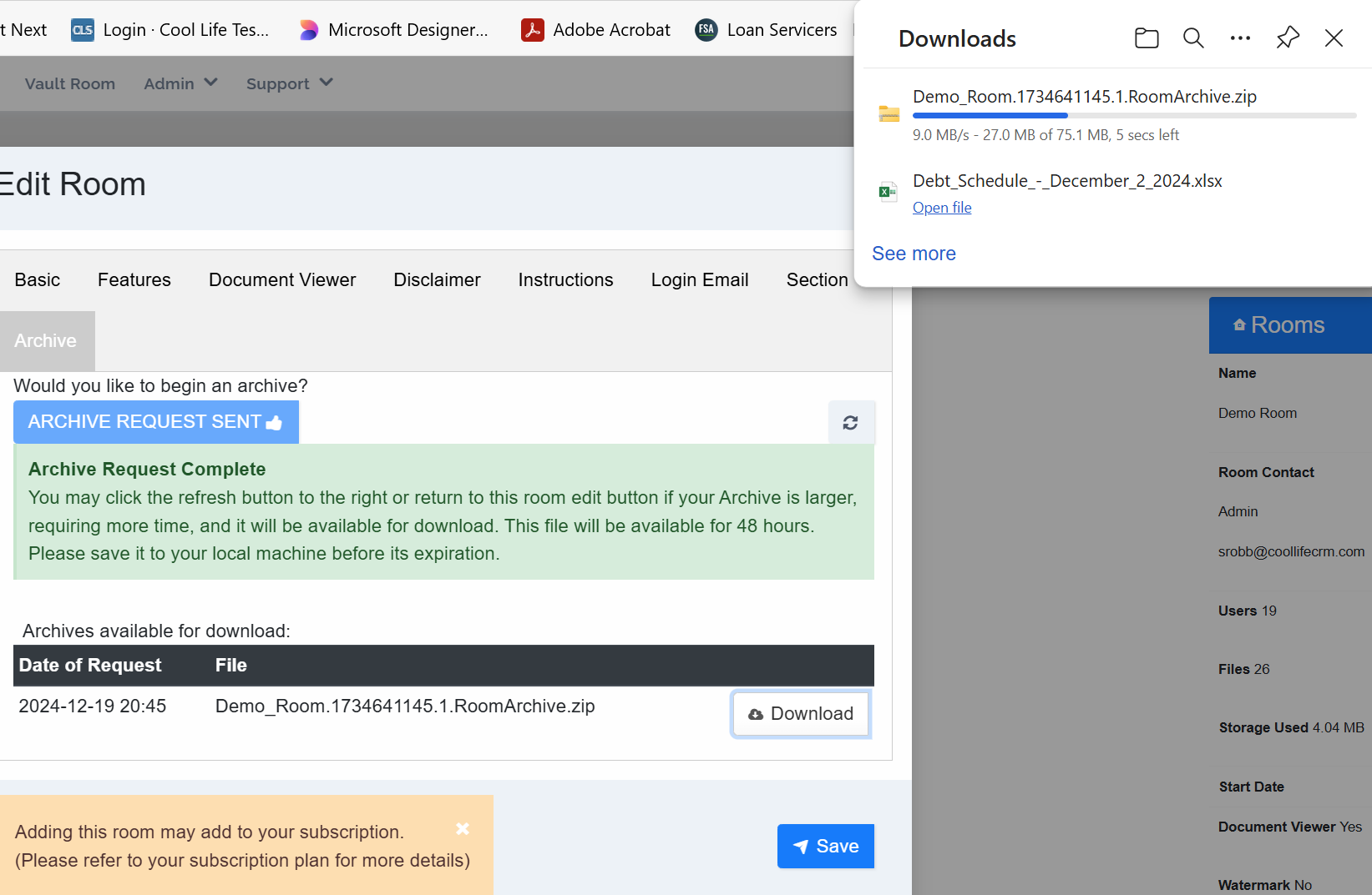 Archiving Donload Locally